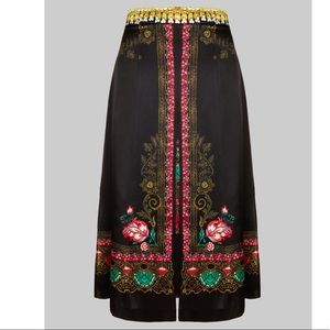 Etro Milano Luxury Floral-print Skirt US 12 (L)